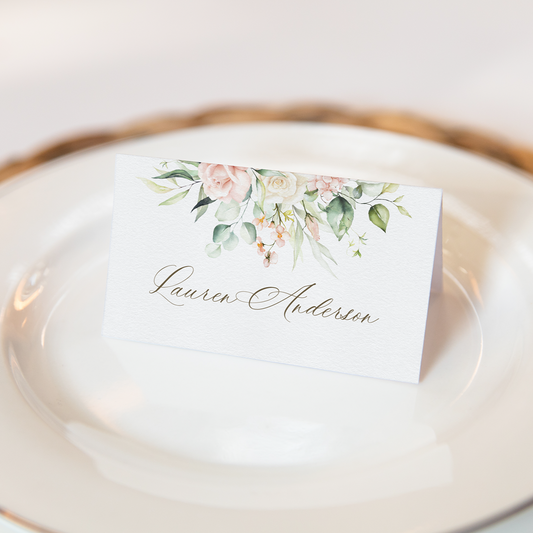 Blush Beauty Place Card