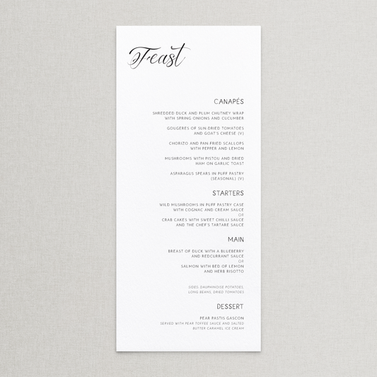 Reverie Menu