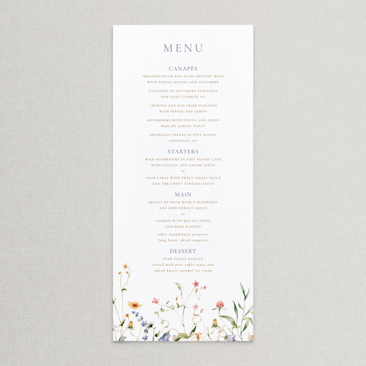 Fleur Menu