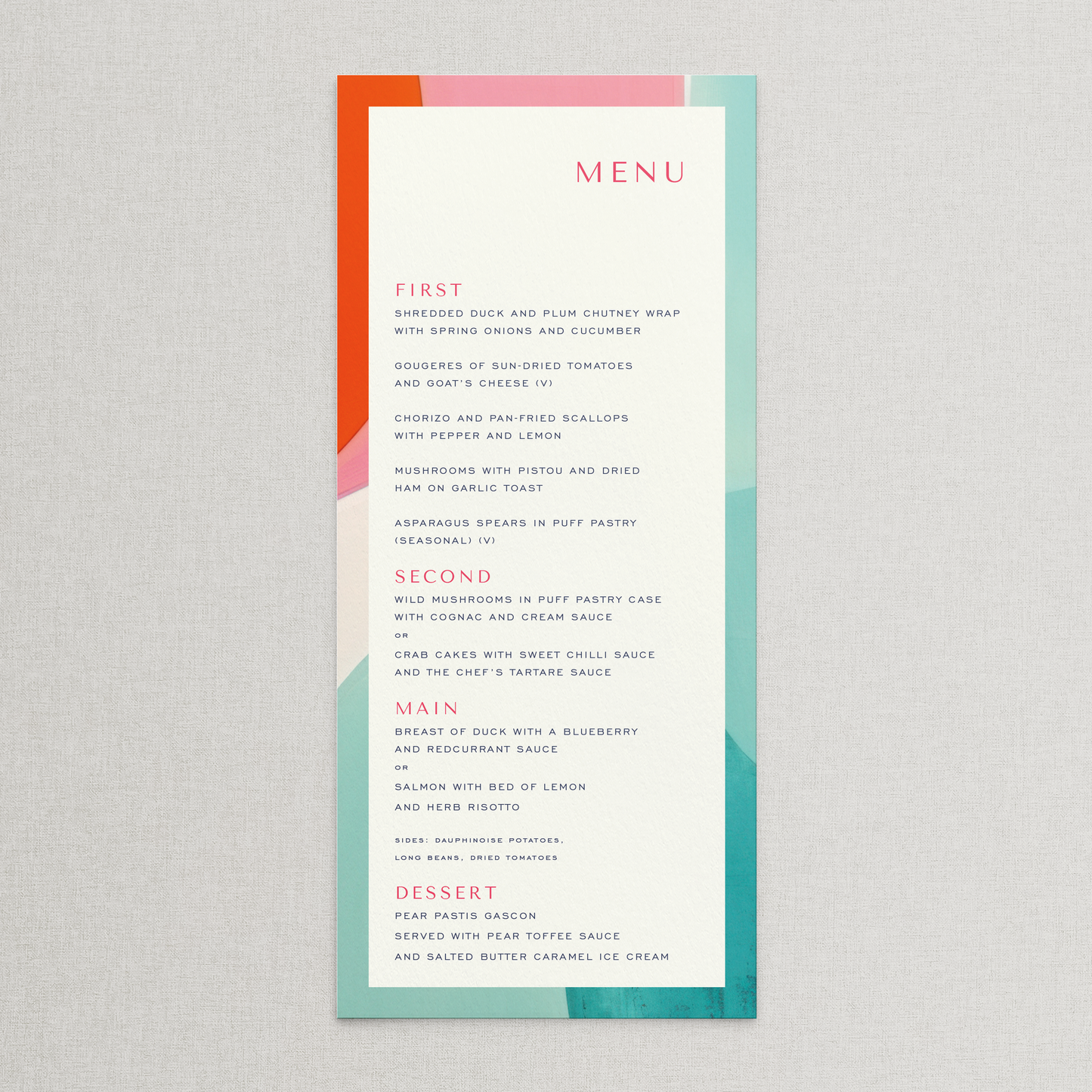 Galleria Menu