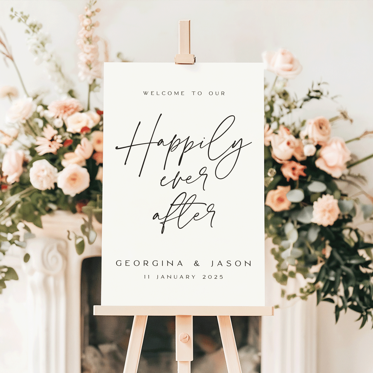 Happily Ever After Wedding Sign