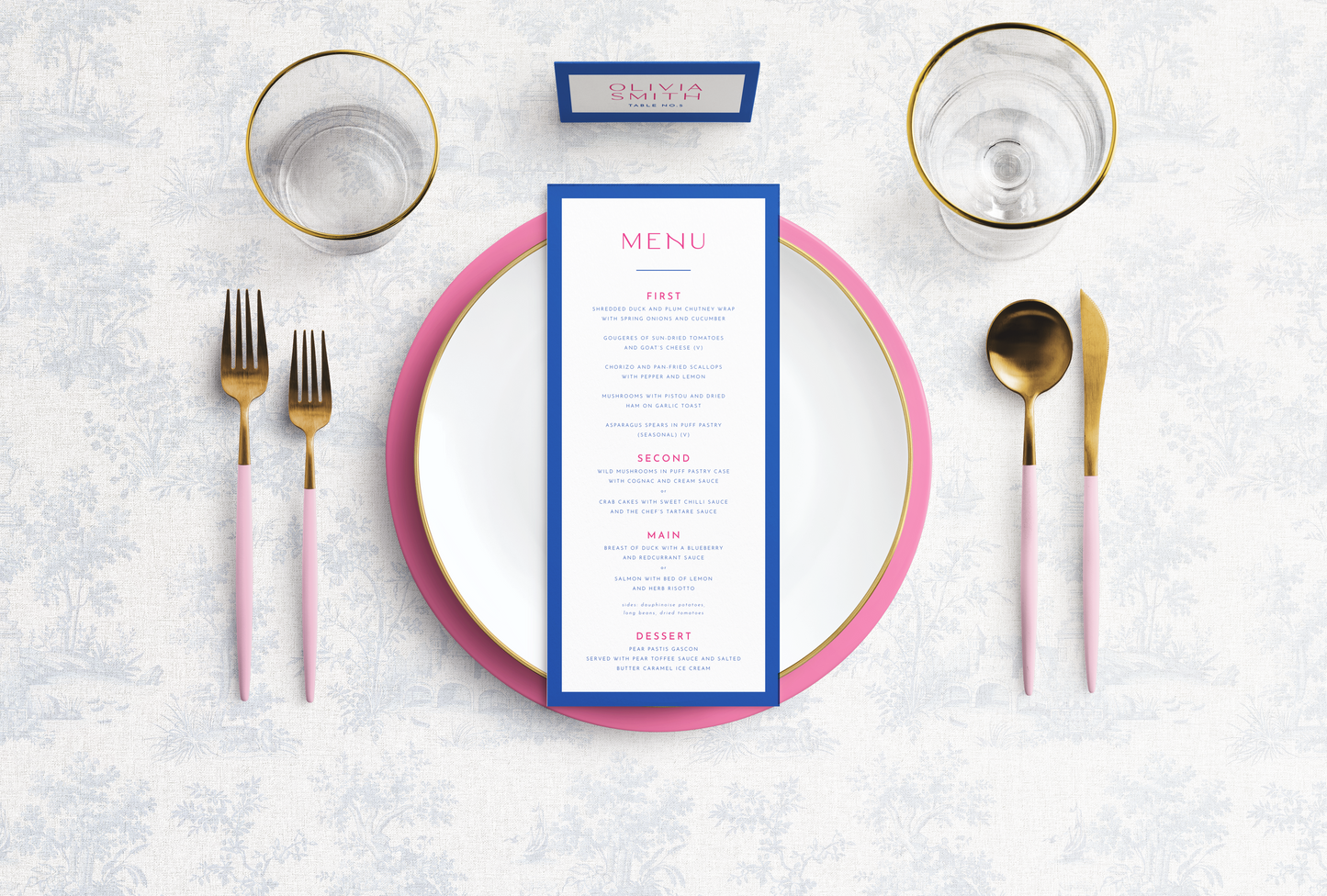 Malibu Menu