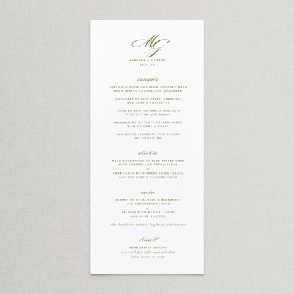 Simplicity Menu