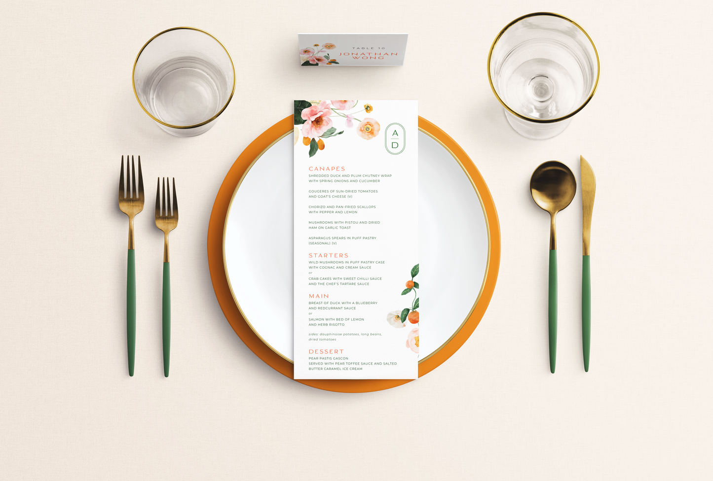 Summertime Menu