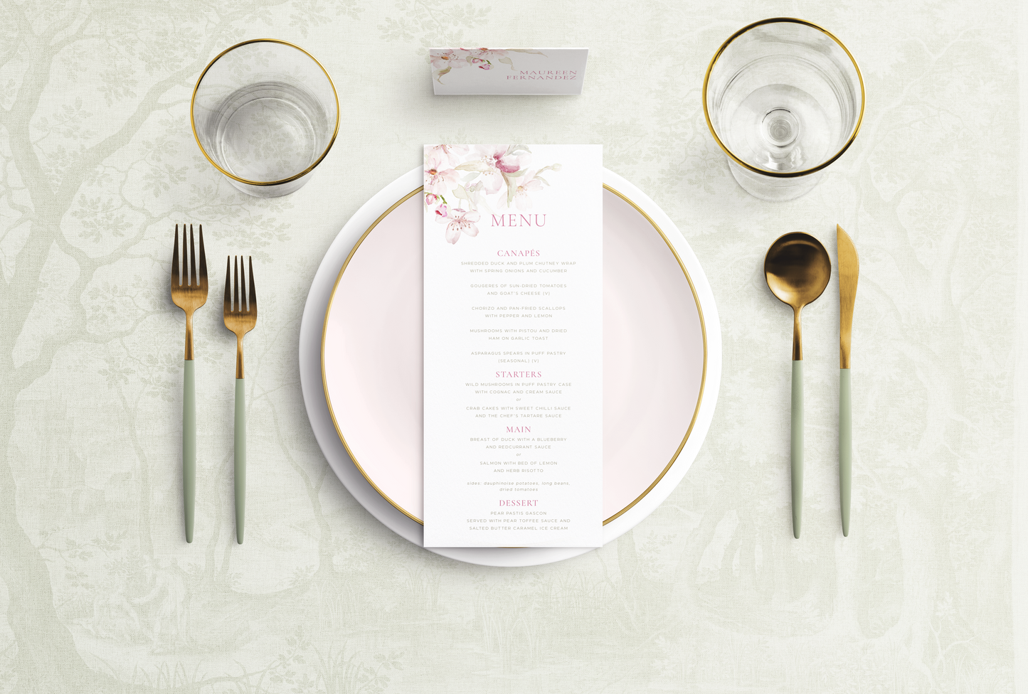Tenderness Menu